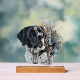 English Pointer  Acryl Bord