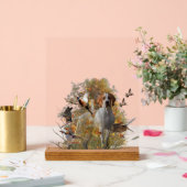 English Pointer  Acryl Bord (Huwelijk)