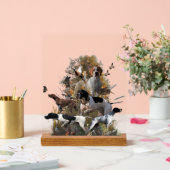 English Pointer  Acryl Bord (Huwelijk)