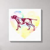 English Pointer Dog Canvas Afdruk (Voorkant)