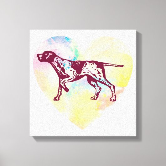 English Pointer Dog Canvas Afdruk (Voorkant)
