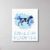 English Pointer Dog Canvas Afdruk (Voorkant)