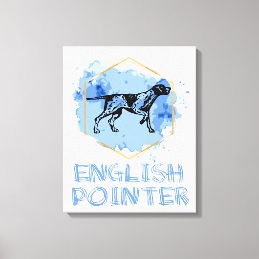 English Pointer Dog Canvas Afdruk (Voorkant)