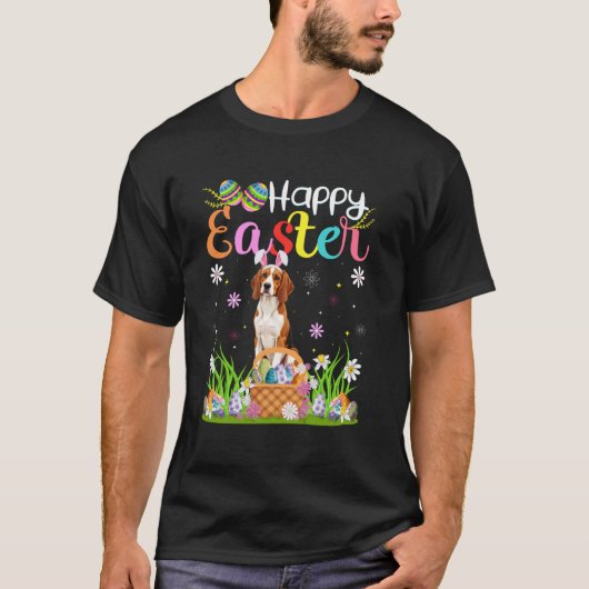 English Pointer Dog Happy Easter Egg Hunt Bunny Ea T-shirt (Voorkant)