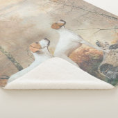 English Pointer jaagt op de fazanten Sherpa Deken (3/4)