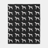 English Pointer Love Fleece Deken (Voorkant)
