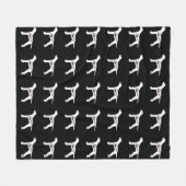 English Pointer Love Fleece Deken (Voorkant (Horizontaal))