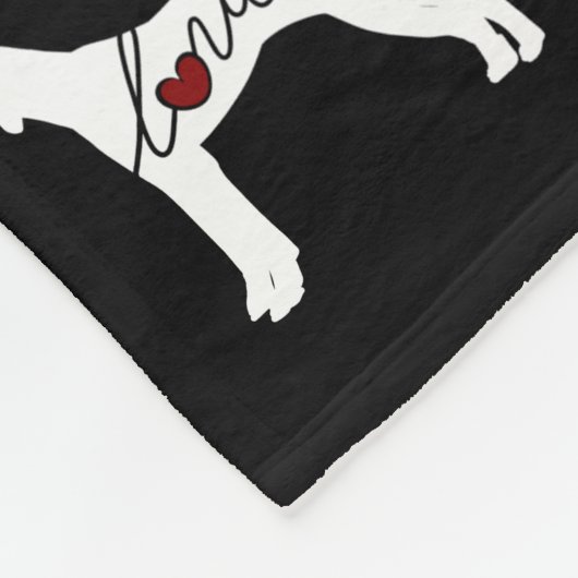 English Pointer Love Fleece Deken (Hoek)