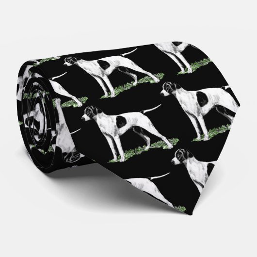 English Pointer Necktie Stropdas (Opgerold)