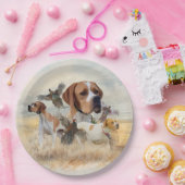 English Pointer Papieren Bordje (Feest)