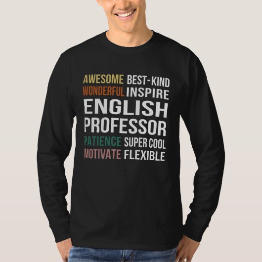 English Professor  Appreciation T-shirt (Voorkant)