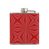 English Red LOVE Flag gepersonaliseerd Heupfles (Achterkant)