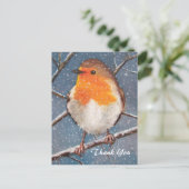 ENGLISH ROBIN: KUNSTWERK: DANK JE BRIEFKAART (Staand voorkant)