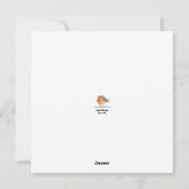 English Robin Watercolor Feestdagenkaart (Achterkant)