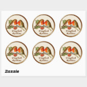 English Robins Ronde Sticker (Vel)