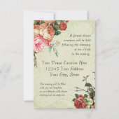 English Rose Bouquet,  in Modern Swirl Leaf Kaart (Voorkant)