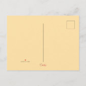 English Rose Uitnodiging Briefkaart (Achterkant)