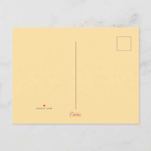 English Rose Uitnodiging Briefkaart (Achterkant)