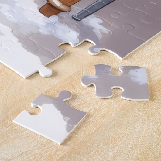 English Setter Cozy Classroom Teacher Santa Legpuzzel (Zijkant)