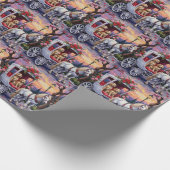 English Setter Dog Valentine's Day Cadeaupapier (Hoek)