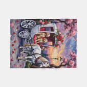 English Setter Dog Valentine's Day  Fleece Deken (Voorkant (Horizontaal))