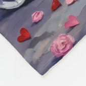 English Setter Dog Valentine's Day  Fleece Deken (Hoek)