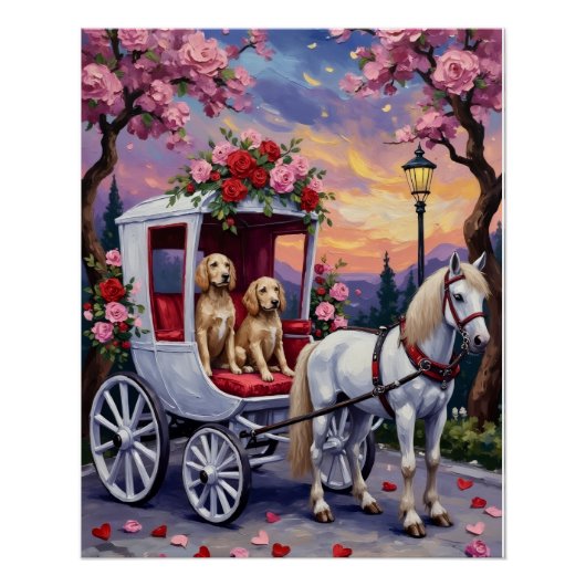English Setter Dog Valentine's Day Perfect Poster (Voorkant)