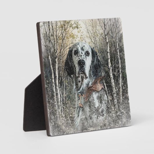 English Setter  Fotoplaat (Voorkant)