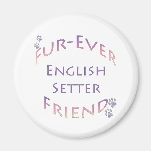 English Setter Furever Magneet (Voorkant)