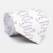 English Setter Furever Stropdas (Opgerold)