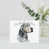 English Setter mam 2 Briefkaart (Staand voorkant)