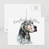 English Setter mam 2 Briefkaart (Voorkant / Achterkant)