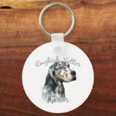 English Setter mam 2 Sleutelhanger (Voorkant)