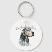 English Setter mam 2 Sleutelhanger (Achterkant)