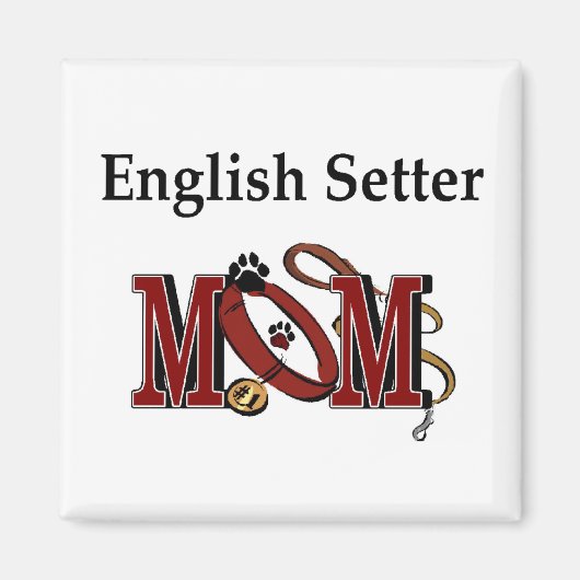 English Setter mam Gifts Magneet (Voorkant)