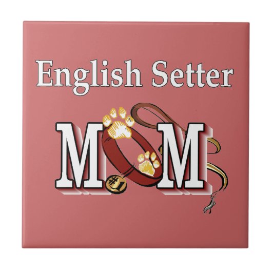 English Setter mam Gifts Tegeltje (Voorkant)
