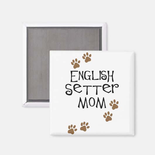 English Setter mama Magneet (Voorkant / Achterkant)