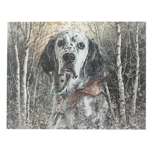 English Setter  Notitieblok (Voorkant)