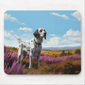 English Setter op de hei Muismat (Voorkant)