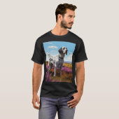 English Setter op de hei T-shirt (Voorkant volledig)
