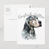 English Setter Pa 2 Briefkaart (Voorkant / Achterkant)