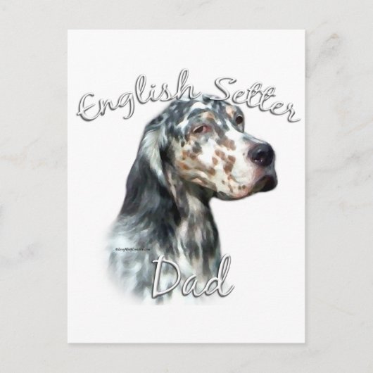 English Setter Pa 2 Briefkaart (Voorkant)