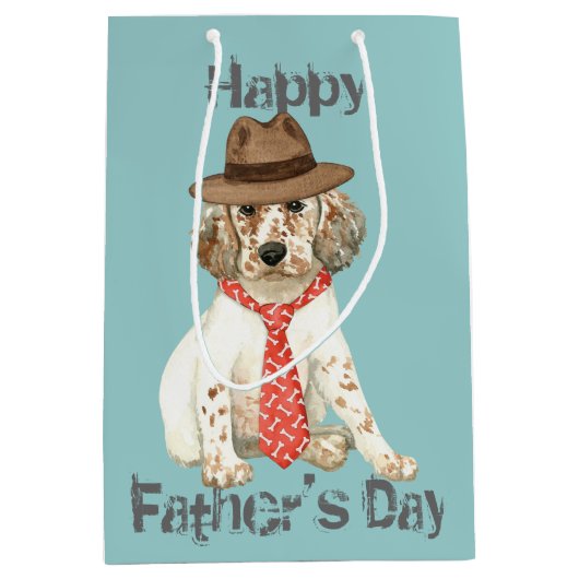 English Setter Pa Medium Cadeauzakje (Voorkant)