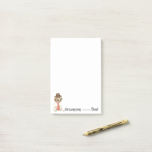 English Setter Pa Post-it® Notes (Op bureau)
