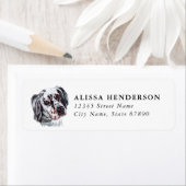 English Setter Return Address Labels (Insitu)