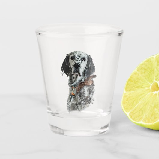 English Setter  Shot Glas (Voorkant)