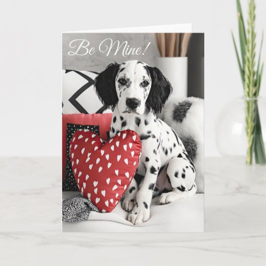 English Setter Valentijn Kaart (Voorkant)