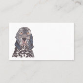 ENGLISH SETTER VISITEKAARTJE (Achterkant)