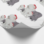 English Sheepdog Glossy Wrapping Paper, 30 x 6' Cadeaupapier (Hoek)