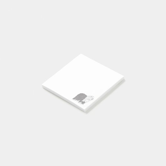 English Sheepdog Post-it® Notes (Schuin)